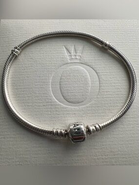 Authentic Pandora Sterling Silver Snake Chain Bracelet